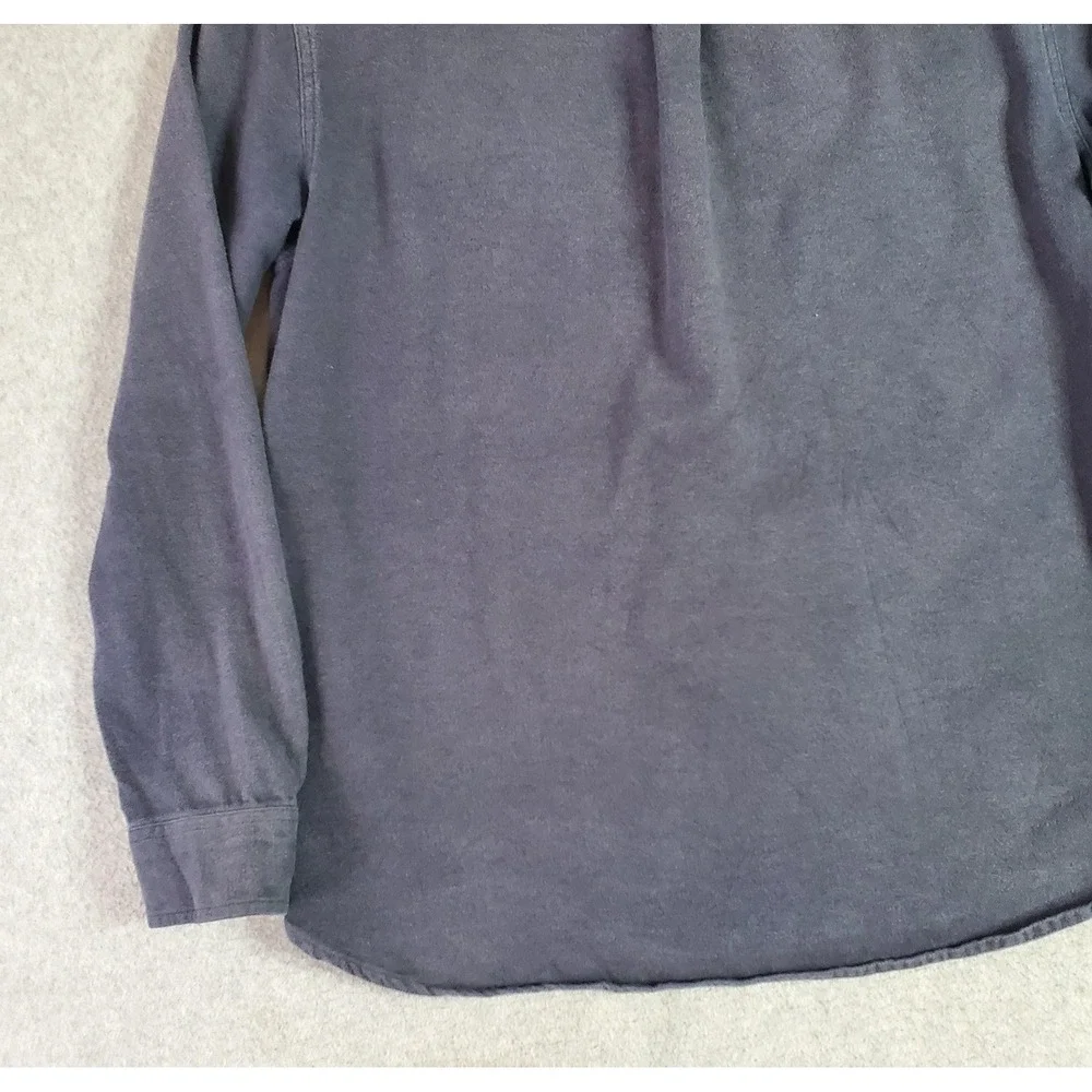 The North Face Shirt Jacket Mens Large Gray Heavy Flannel Long Sleeve NF0A7RCI